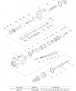 Hyundai forklift brake valve 31FV-06001 35D/40D/45D